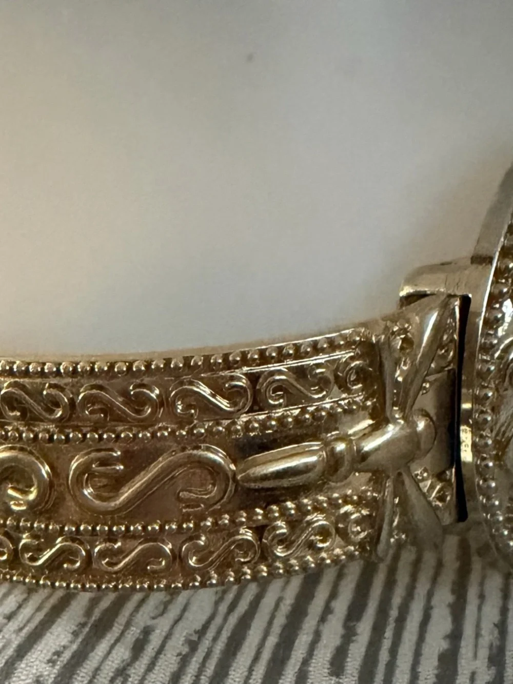Ornate Gold Tone Decorative Women's Bracelet Watch - Charming Charlie